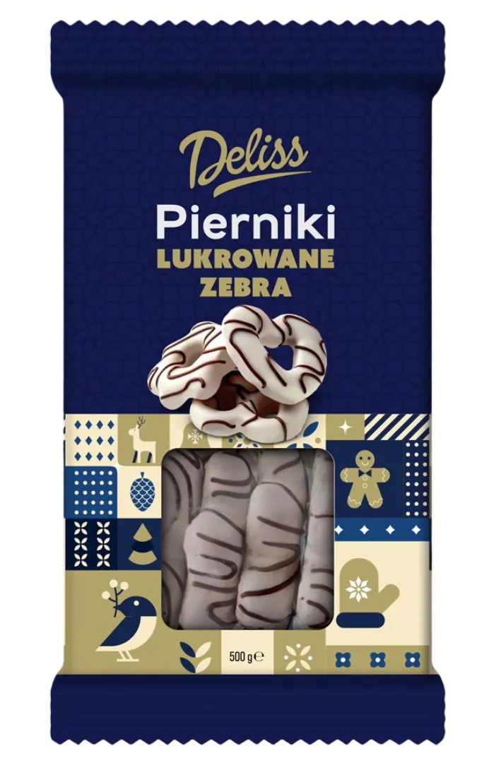 Pierniki lukrowane Zebra Deliss 500g widok 1