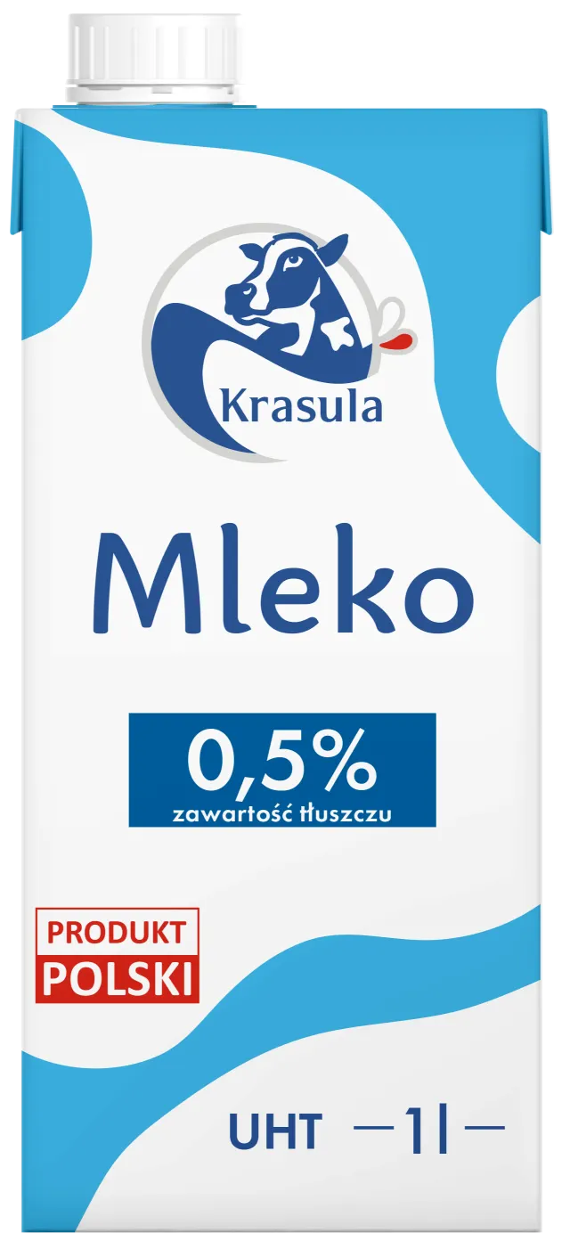 Mleko UHT 0,5% Krasula 1l widok 1