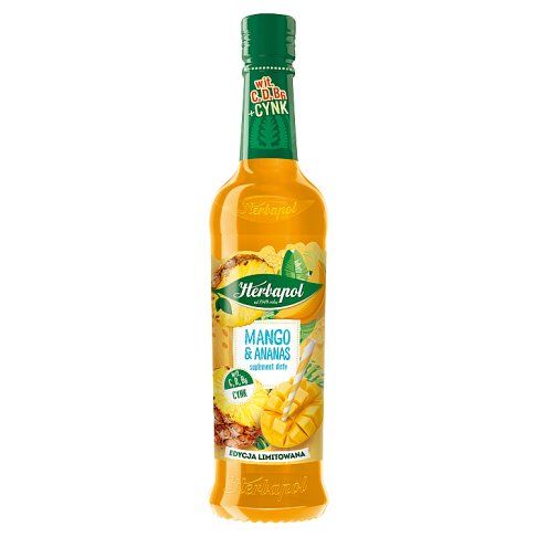 Syrop mango ananas Herbapol 420ml widok 1