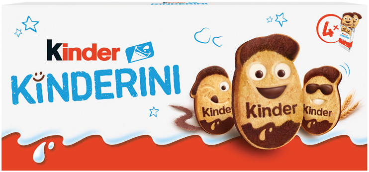 Ciastka mleczno kakaowe Kinderini Kinder 100g widok główny