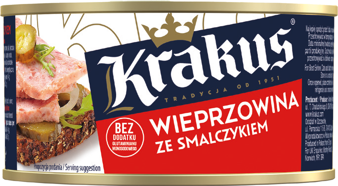 Konserwa wieprzowa ze smalczykiem Krakus 300g widok 1