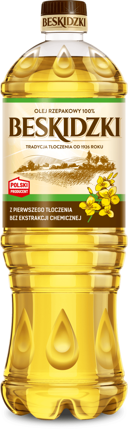 Olej rzepakowy Beskidzki 1l widok główny 