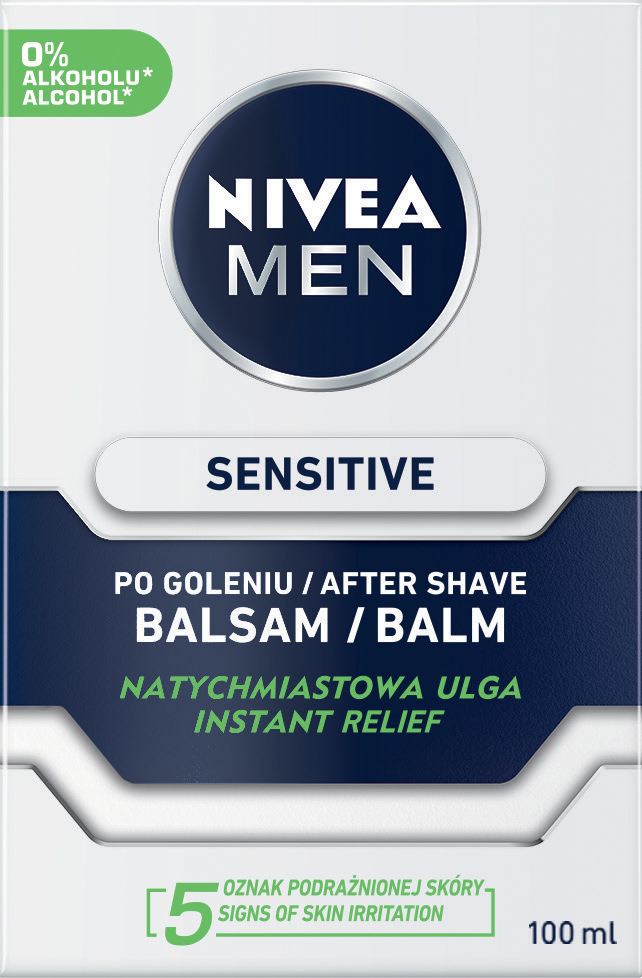 Balsam po goleniu M sensitive Nivea 100ml widok główny 