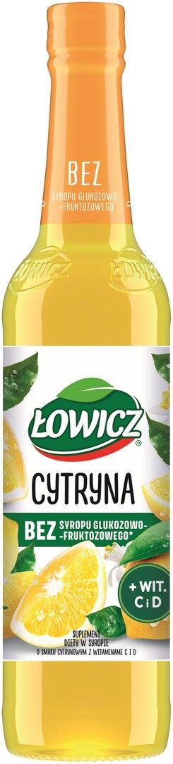Syrop cytrynowy Łowicz 400ml widok główny