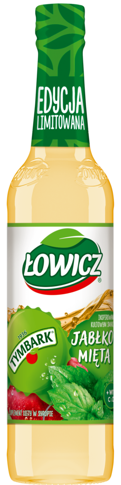 Syrop jabłko mięta Łowicz 400ml widok 1