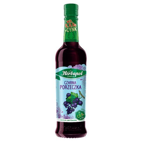 Syrop czarna porzeczka Herbapol 420ml widok 1