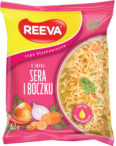 Zupa o smaku sera i boczku Reeva 62g widok 1