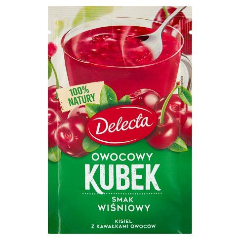 Kisiel Owocowy Kubek wiśniowy Delecta 30g widok 1