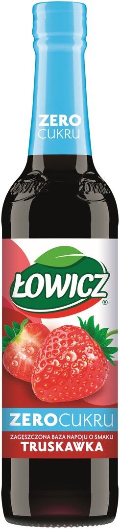 Koncentrat napoju truskaw. zero cukru Łowicz 400ml widok 1