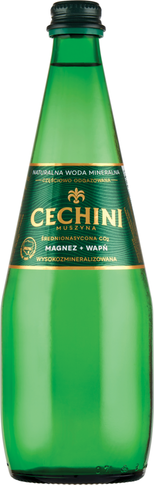 Woda gaz. mineral. wysoko. Cechini Muszyna 0,7l widok 1