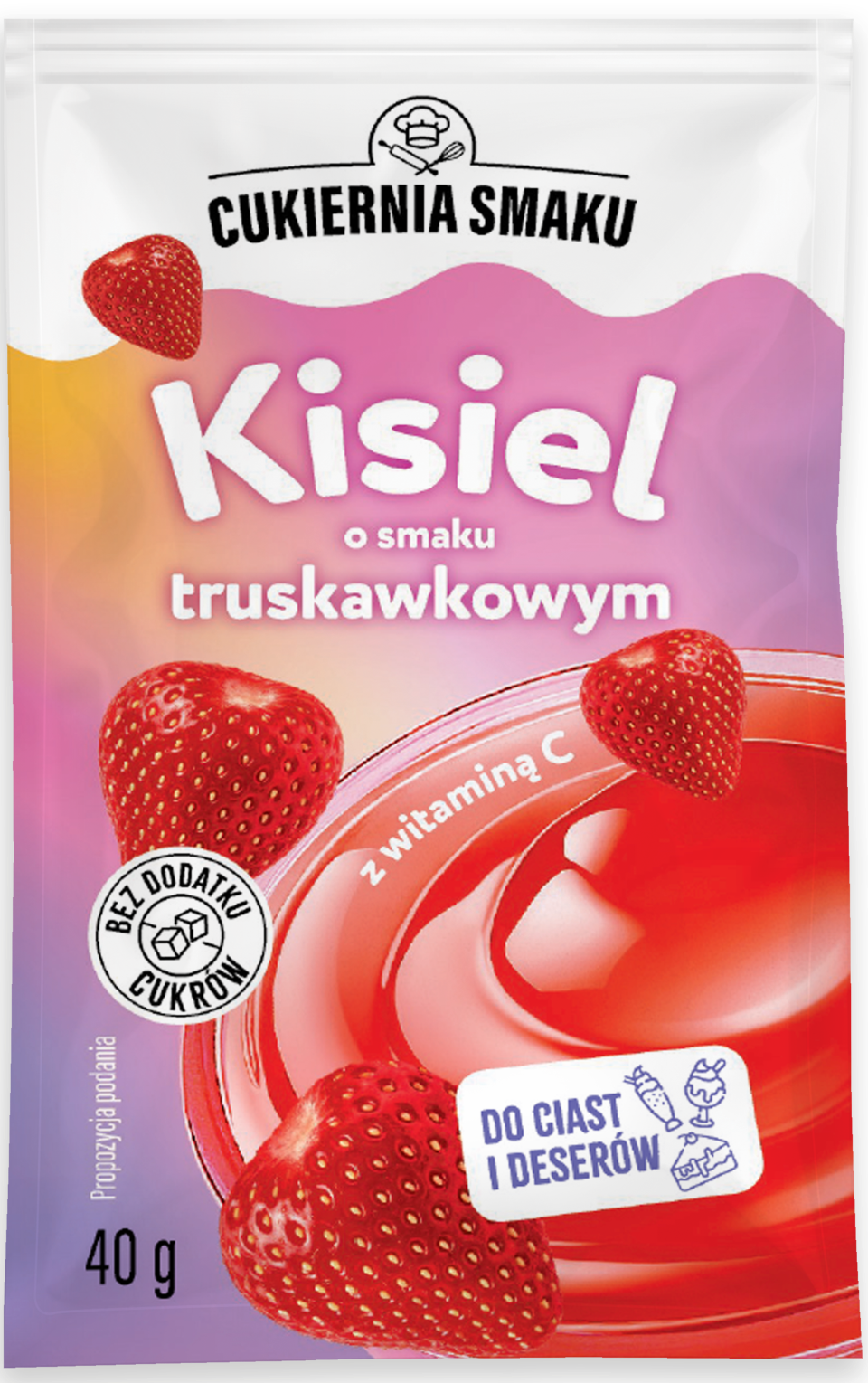 Kisiel truskawkowy Cukiernia Smaku 40g widok 1