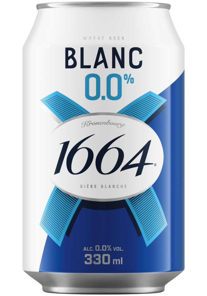Piwo Blanc 1664 330ml 0% puszka widok 1