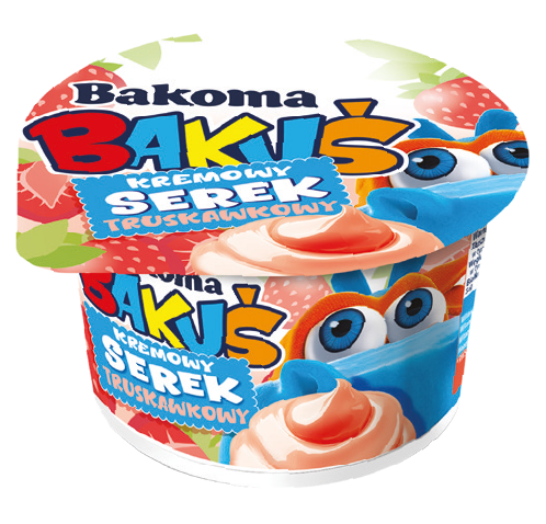 Serek kremowy Bakuś Bakoma 125g mix widok 1