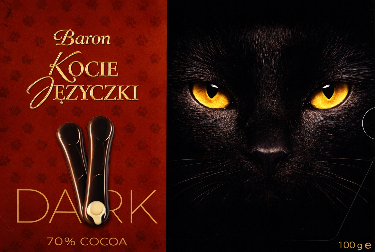 Bombonierka kocie języczki dark Millano 100g widok 1