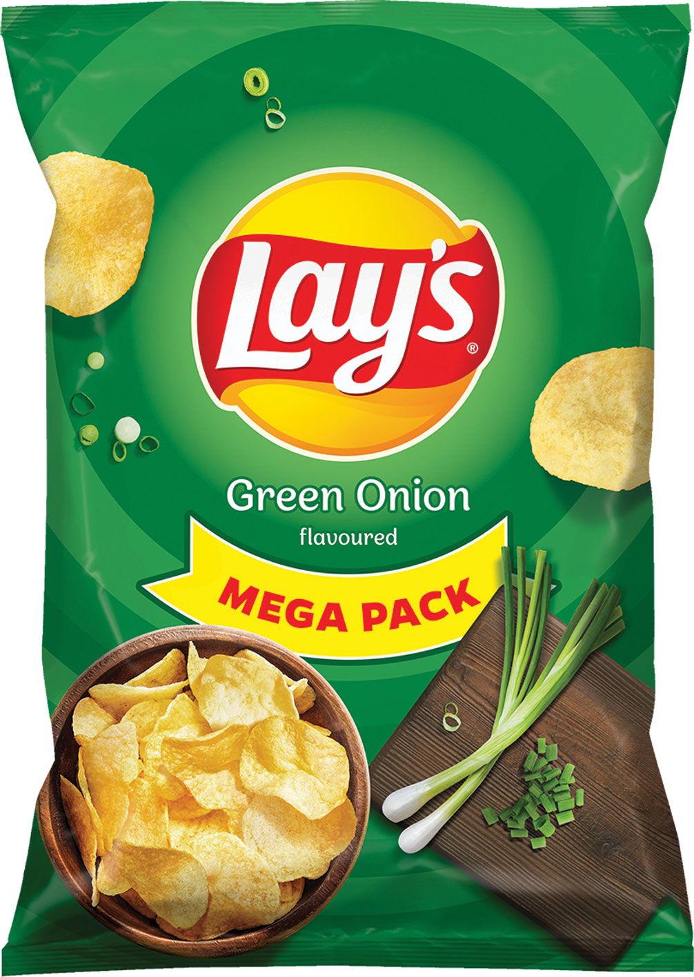 Chipsy zielona cebulka Lay's 200g widok główny 