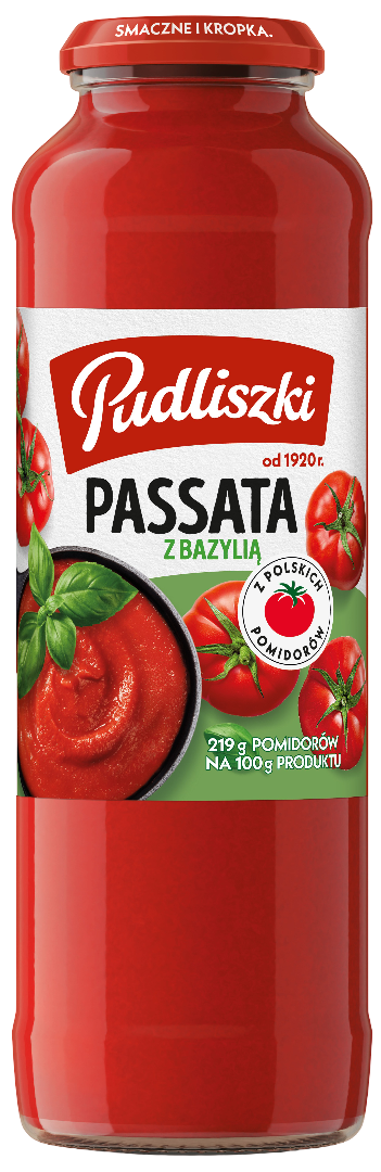 Passata z bazylią Pudliszki 700g widok 1