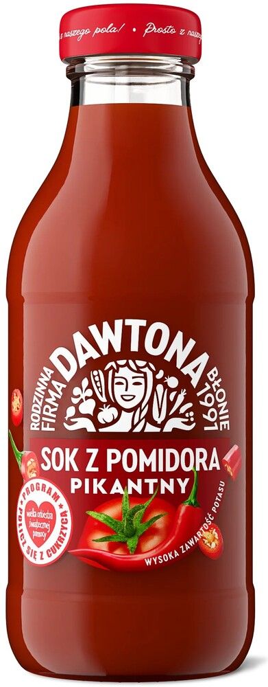 Sok pomidorowy pikantny Dawtona 300ml widok główny 