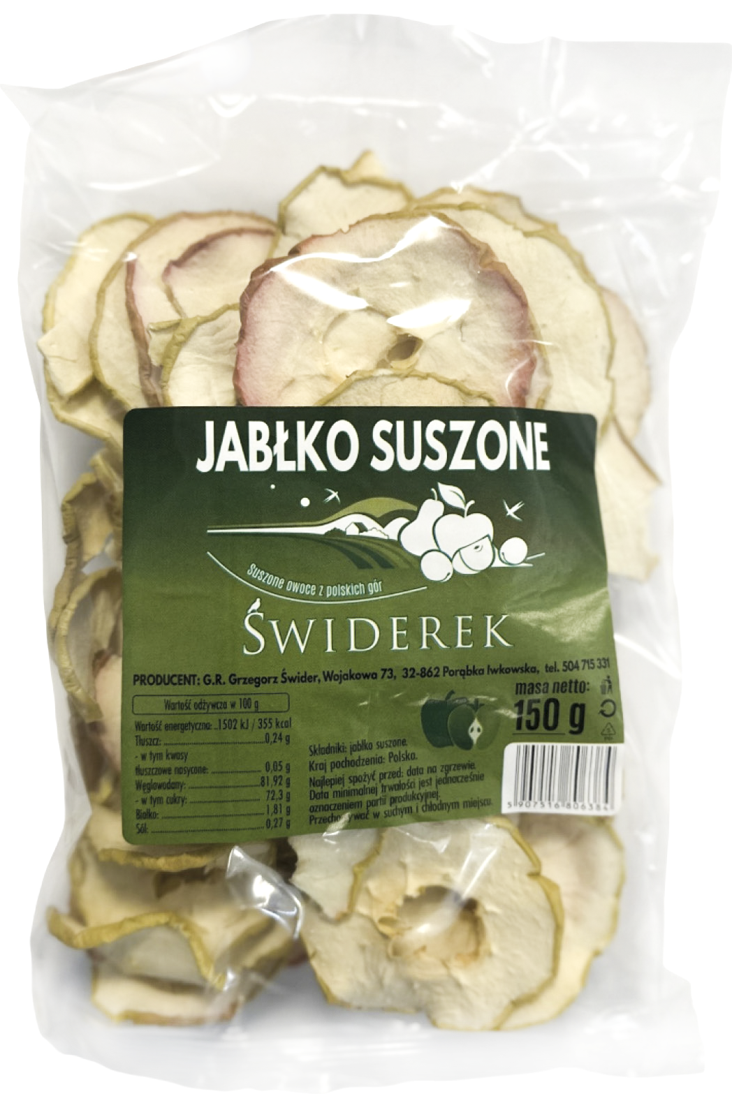 Jabłko suszone widok główny 