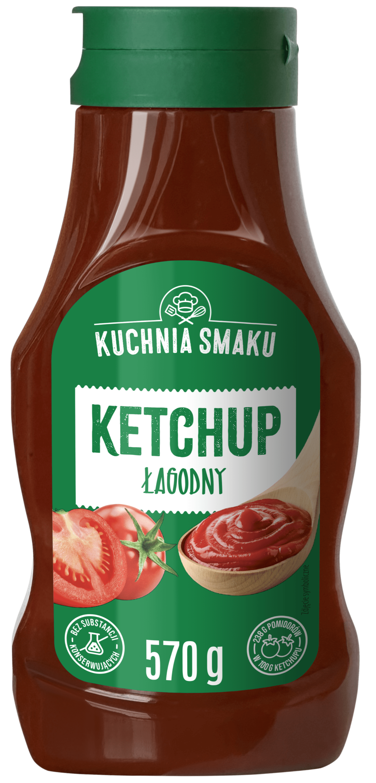 Ketchup łagodny Kuchnia Smaku 570g widok główny