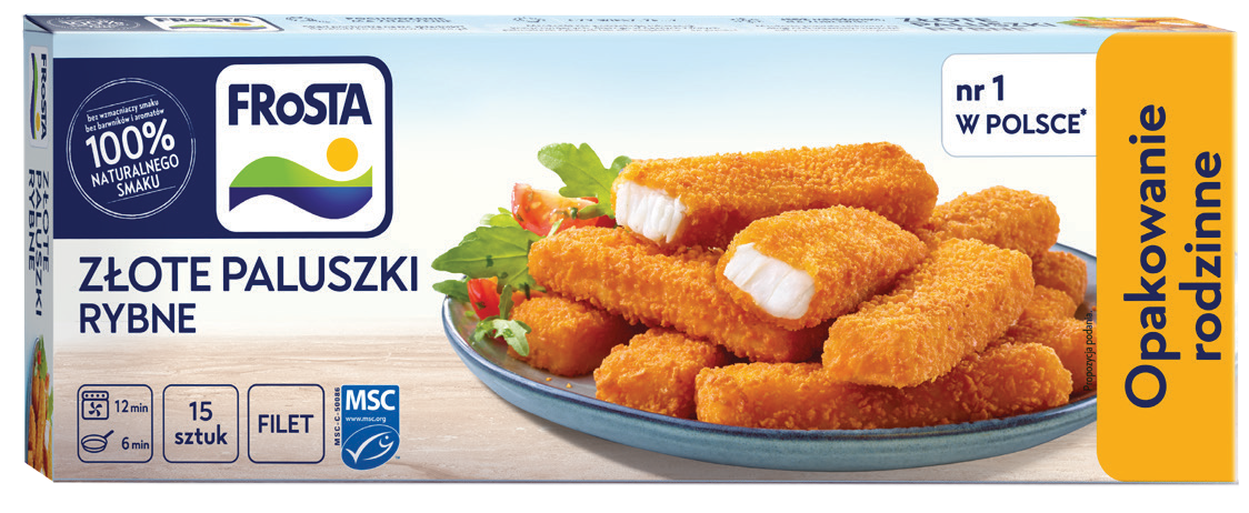 Złote paluszki rybne Frosta 450g widok główny 