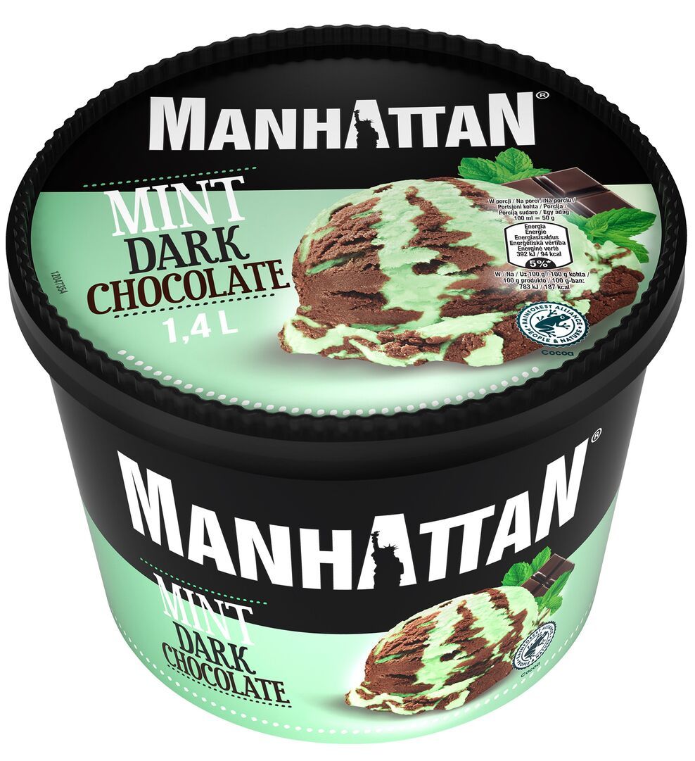Lody mięta ciemna czekolada Manhattan 1,4l widok 1