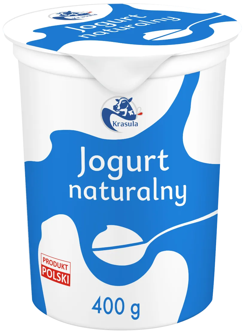 Jogurt naturalny Krasula 400g widok główny