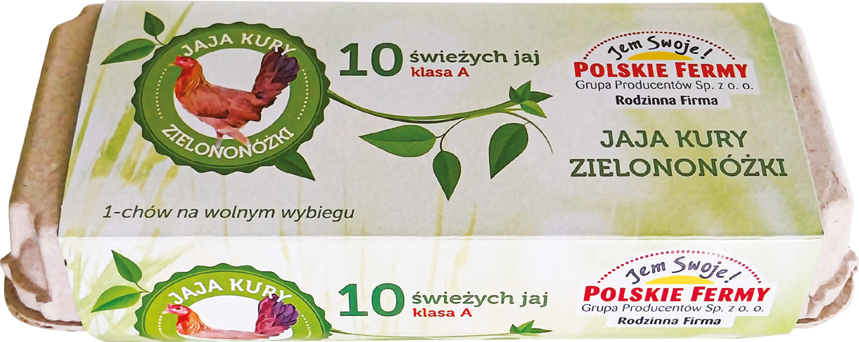 Jaja świeże kury zielononóżki Polskie Fermy 10szt widok 1