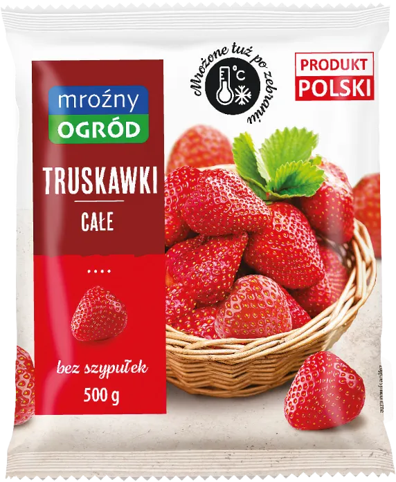Truskawki mrożone Mroźny Ogród 500g widok główny 