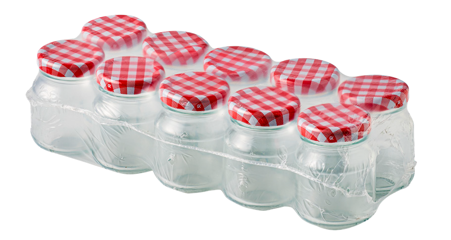 Komplet słoików z zakrętkami 10x80ml widok 1