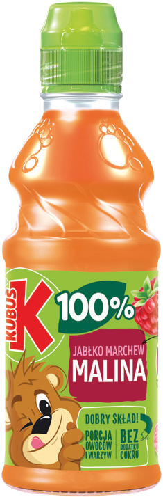 Sok Malina Marchew Jabłko Kubuś 300ml widok główny