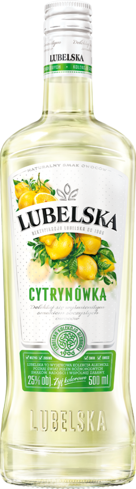 Likier Lubelska cytrynówka 0,5l 25% widok główny 