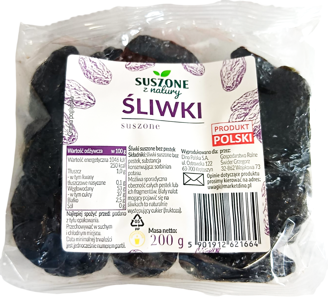 Śliwka suszona bezpestkowa widok główny 