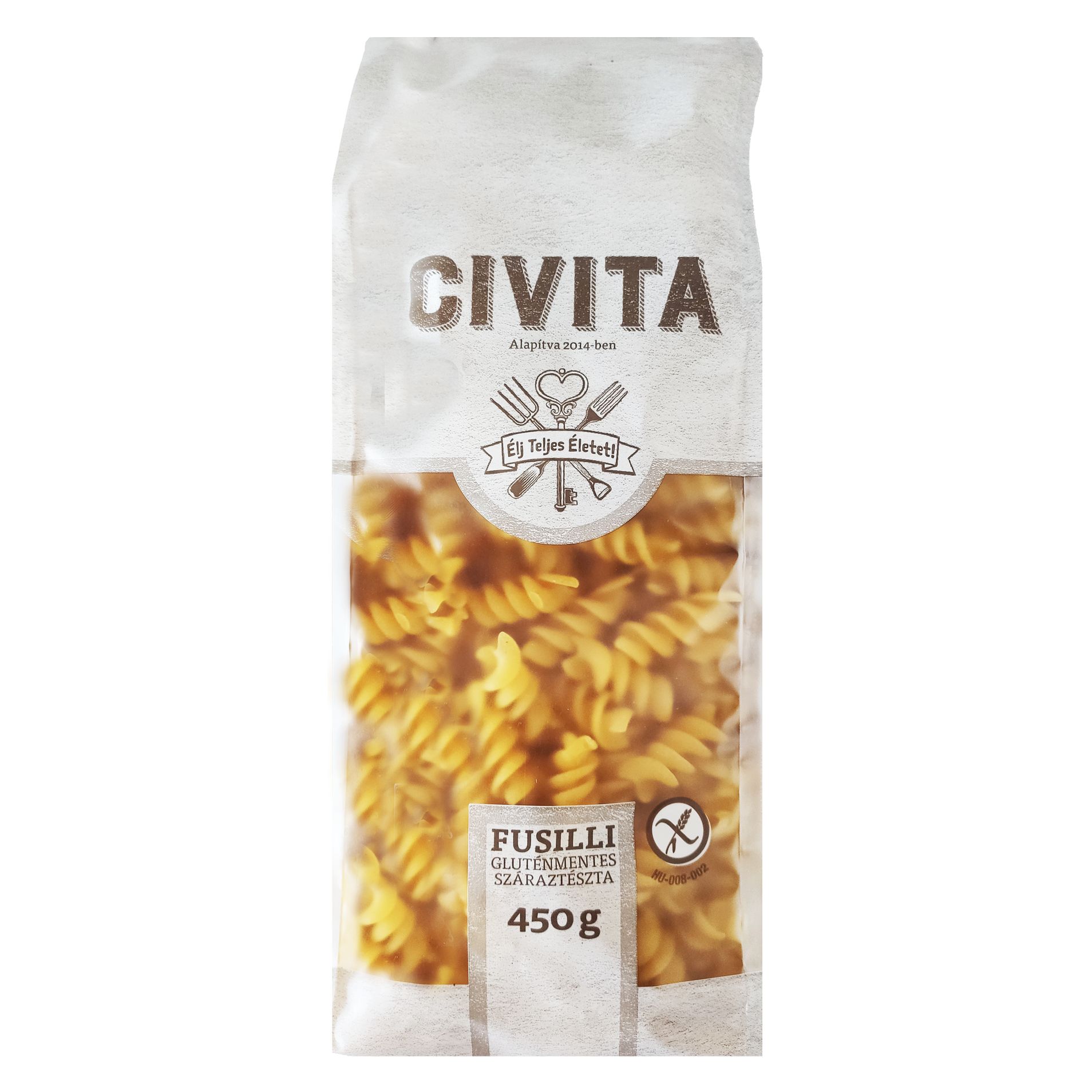Makaron bezglutenowy świderek Civita 450g widok 1
