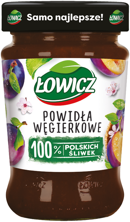 Powidła węgierkowe Łowicz 290g widok główny 