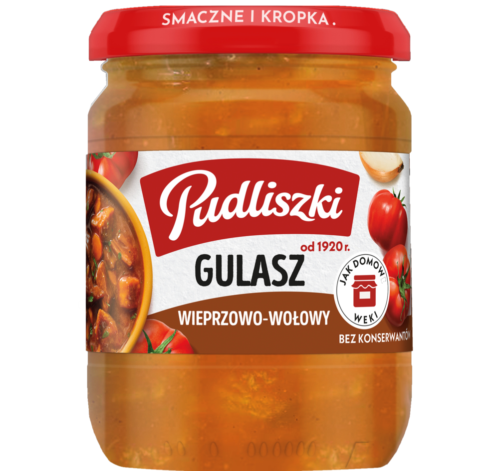 Danie gulasz wieprzowo wołowy Pudliszki 460g widok 1
