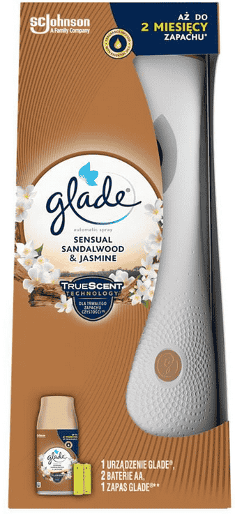 Odświeżacz pow. Glade sandal&jasmin urz+zap 269ml widok 1