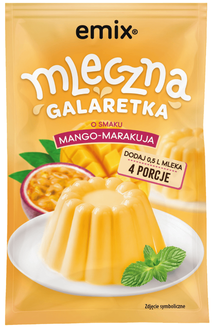 Galaretka mleczna mango marakuja Emix 60g widok 1