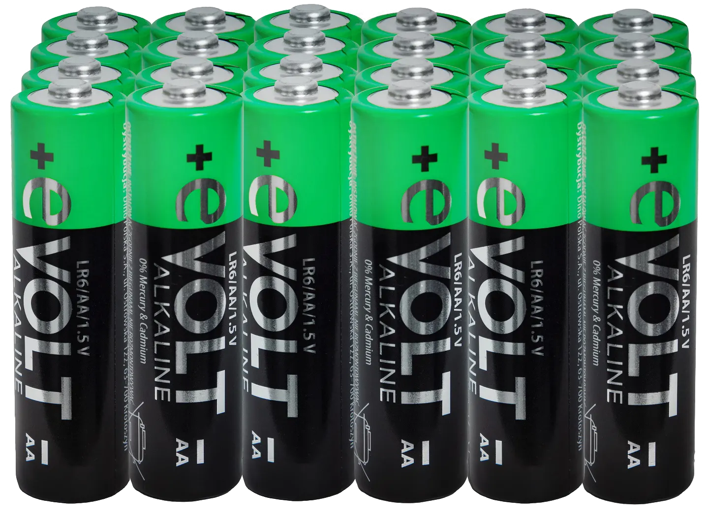 Bateria alkaliczna AA Lr6 E-Volt 24szt widok główny