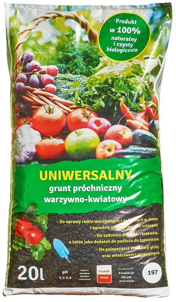 Ziemia kwiatowa uniwersalna 20l widok główny 