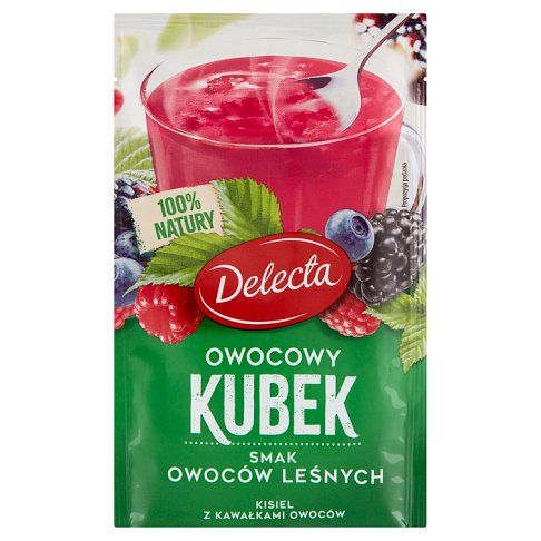 Kisiel Owocowy Kubek owoce leśne Delecta 30g widok 1