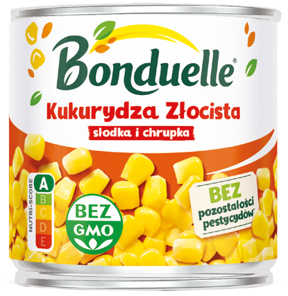 Kukurydza złocista Bonduelle 340/285g widok główny