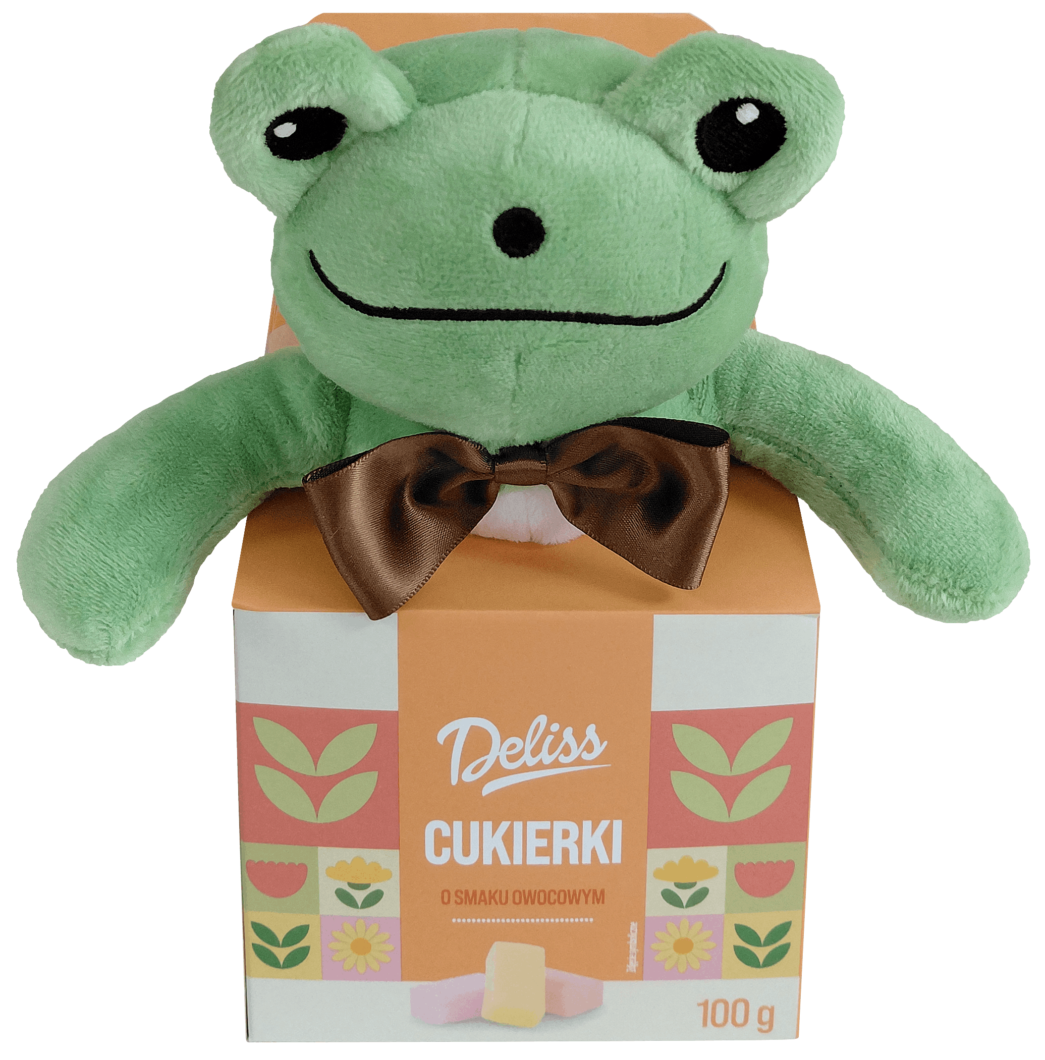 Cukierki owocowe z maskotką Deliss 100g widok 1