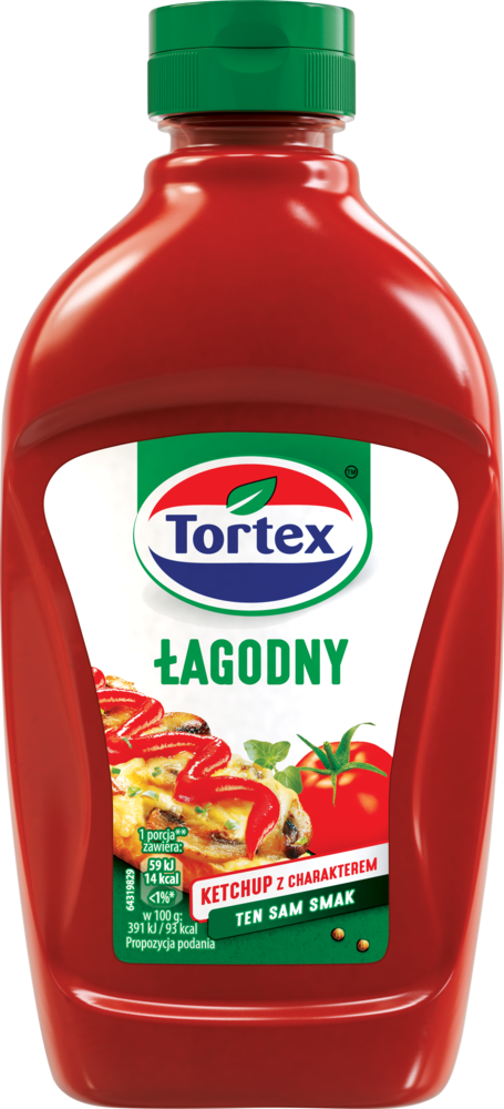 Ketchup łagodny Tortex 470g widok główny