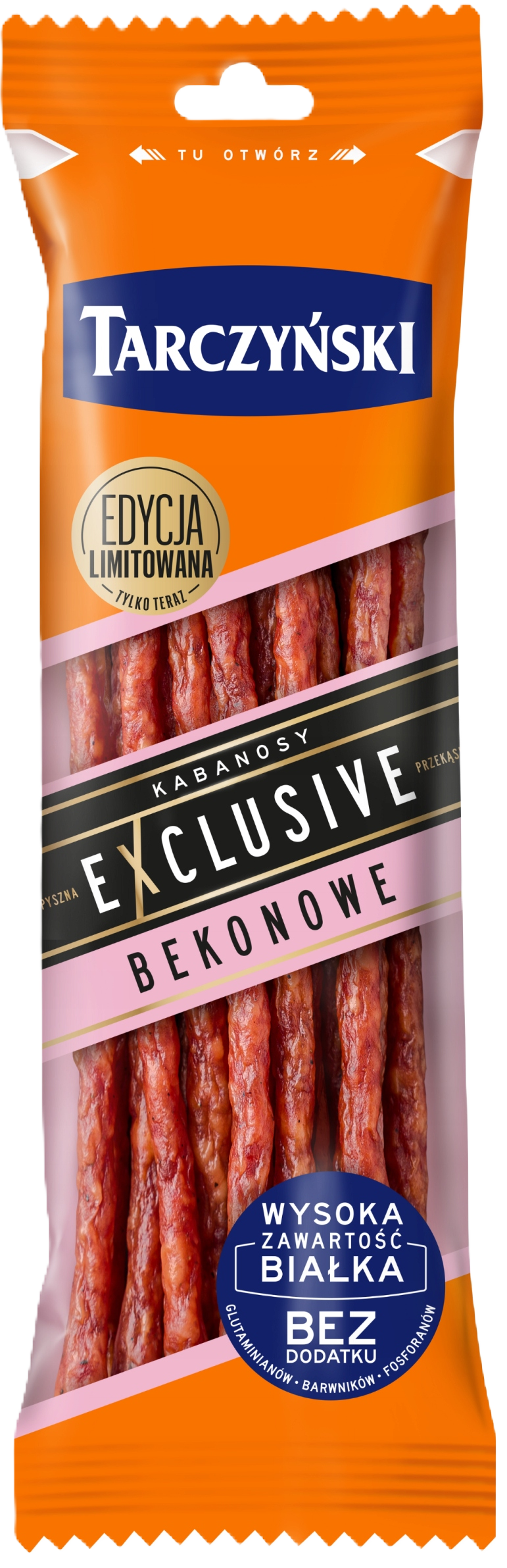 Kabanosy exclusive bekonowe Tarczyński 90g widok 1