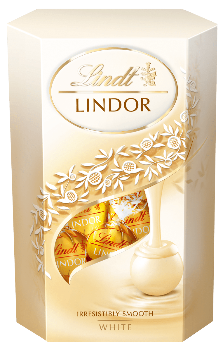 Bombonierka white Lindor 200g widok główny 