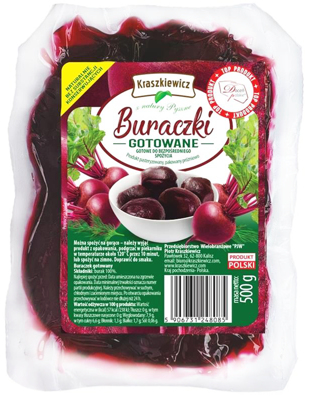 Burak cały gotowany widok 1