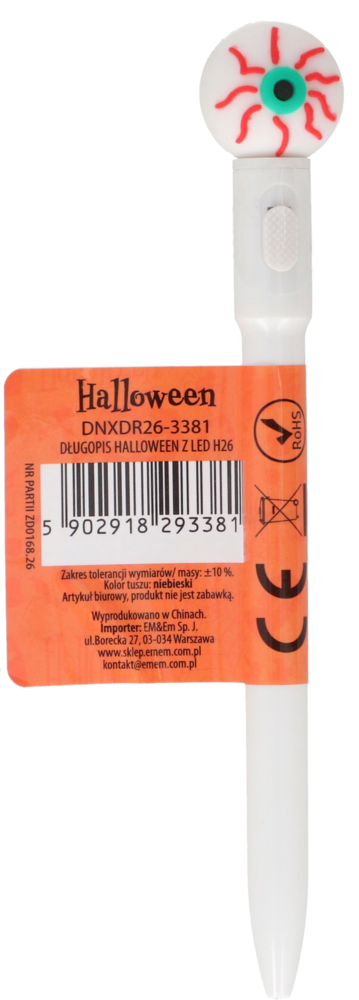 Długopis halloween z LED H26 widok 4