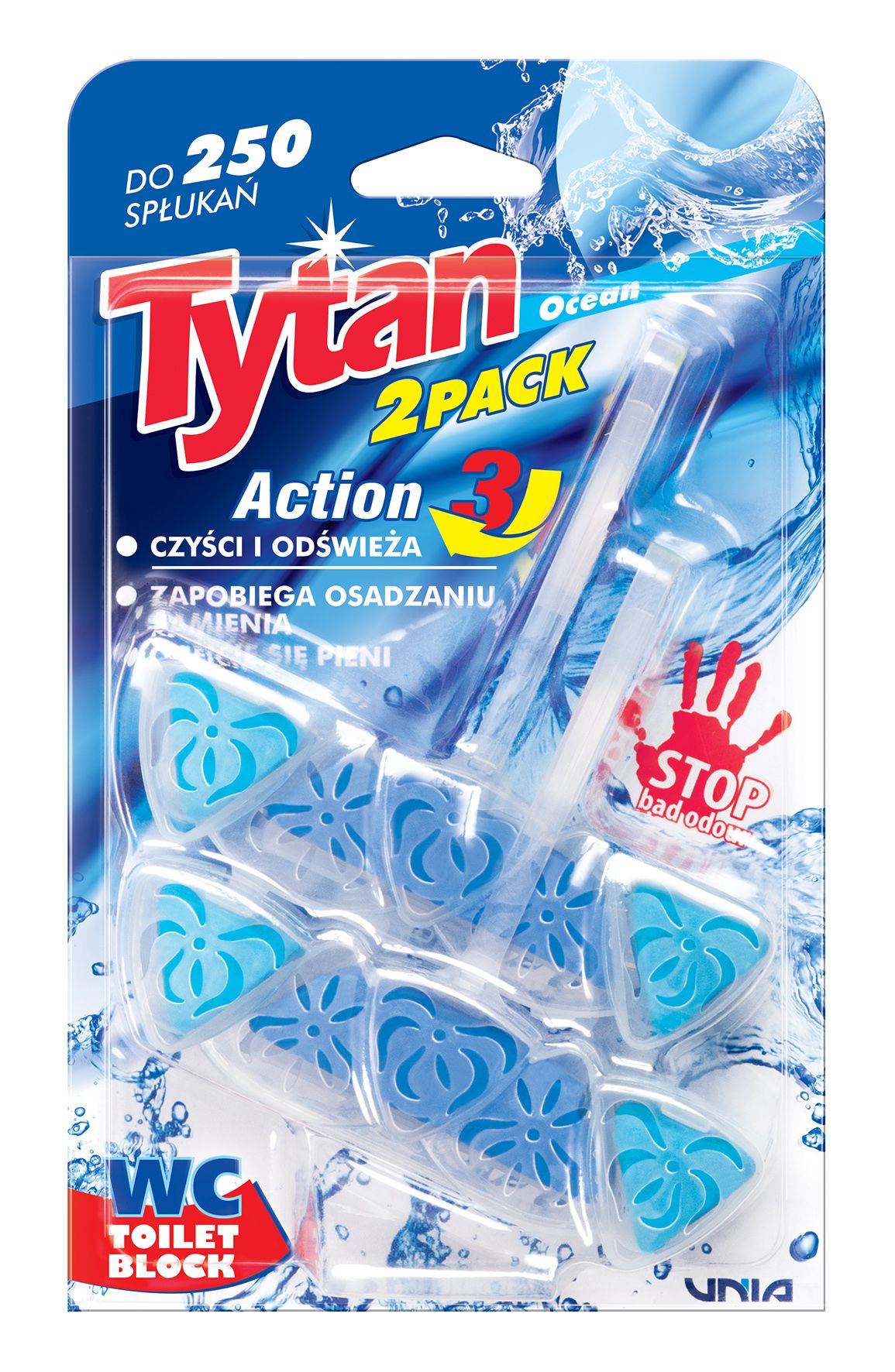 Zawieszka do wc Tytan action 2x40g mix widok 3