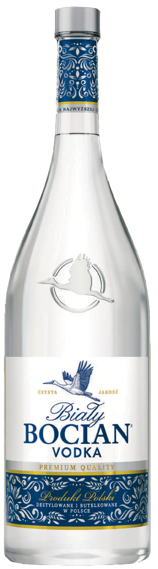 Wódka Biały Bocian 0,5l 40% widok główny 