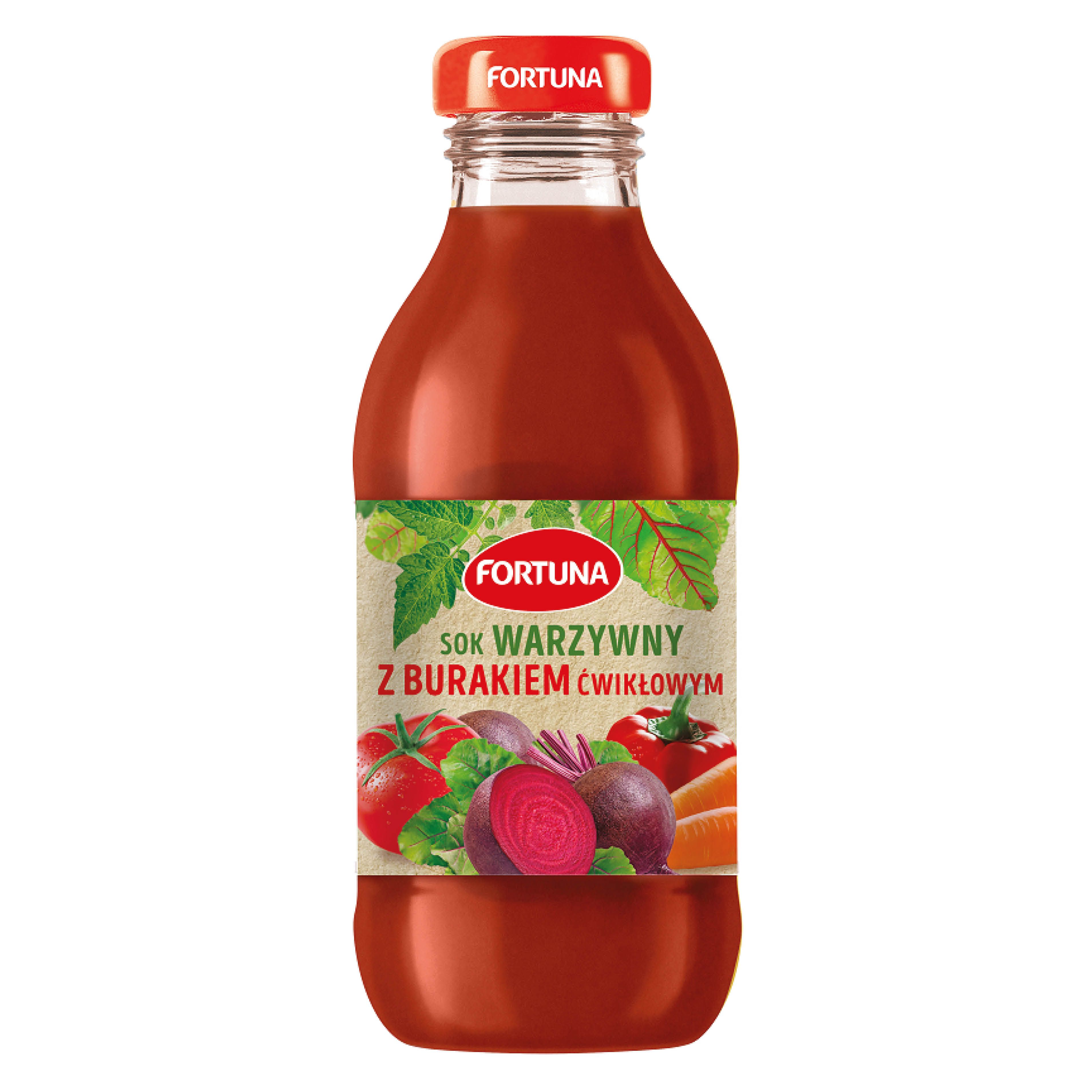 Sok warzywny z burakiem ćwikłowym Fortuna 300ml widok 1